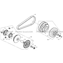 VARIATEUR pour Masai Toutes les cylindrées Toutes les années A330 - A330 Ultimate