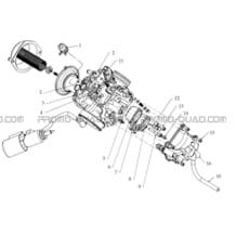 CARBURATEUR (VUE DE DESSOUS) pour Toutes les cylindrées Toutes les années A330 - A330 Ultimate