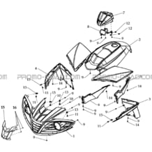 CARROSSERIE AVANT pour Masai Toutes les cylindrées Toutes les années A330 - A330 Ultimate