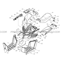 CARROSSERIE ARRIERE   SELLE pour Masai Toutes les cylindrées Toutes les années A330 - A330 Ultimate