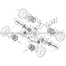 CIRCUIT DE FREINAGE + ENSEMBLE ROUES pour Toutes les cylindrées Toutes les années A330 - A330 Ultimate