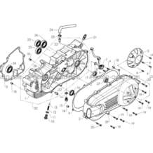 CARTER BAS MOTEUR GAUCHE pour Masai Toutes les cylindrées Toutes les années A333