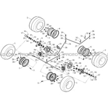 CIRCUIT DE FREINAGE + ENSEMBLE ROUES pour Masai Toutes les cylindrées Toutes les années A333