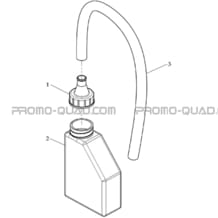 BIDON DE LIQUIDE DE REFROIDISSEMENT pour Masai Toutes les cylindrées Toutes les années A333