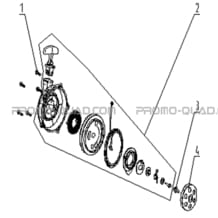 ENSEMBLE LANCEUR pour Masai Toutes les cylindrées Toutes les années A433 4x4