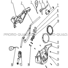 ENSEMBLE GUIDON pour Toutes les cylindrées Toutes les années A433 4x4