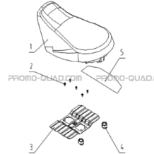 ENSEMBLE SELLE pour Toutes les cylindrées Toutes les années A433 4x4