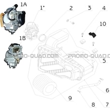 ENSEMBLE FILTRE A AIR   CARBURATEUR pour Masai Toutes les cylindrées Toutes les années A433 4x4