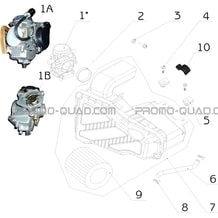 ENSEMBLE FILTRE A AIR   CARBURATEUR pour Toutes les cylindrées Toutes les années A433 4x4