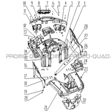 CARROSSERIE pour Masai Toutes les cylindrées Toutes les années A433 4x4
