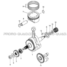 EMBIELLAGE   PISTON pour Toutes les cylindrées Toutes les années A450 - A450 Ultimate