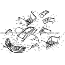 CARROSSERIE AVANT pour Masai Toutes les cylindrées Toutes les années A450 - A450 Ultimate