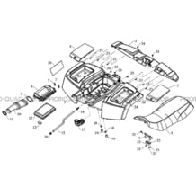 CARROSSERIE ARRIERE   SELLE pour Masai Toutes les cylindrées Toutes les années A450 - A450 Ultimate