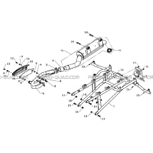 BOUCLE ARRIERE   ECHAPPEMENT pour Toutes les cylindrées Toutes les années A450 - A450 Ultimate