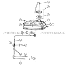 RESERVOIR CARBURANT pour Toutes les cylindrées Toutes les années A450 - A450 Ultimate