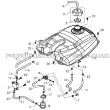 RESERVOIR CARBURANT   MODELE 2009 pour Toutes les cylindrées Toutes les années A450 - A450 Ultimate