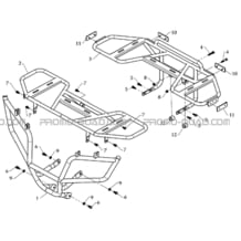 PORTE-BAGAGES   PARE-CHOCS pour Toutes les cylindrées Toutes les années A450 - A450 Ultimate