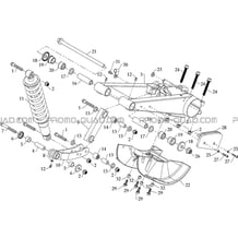 SUSPENSION ARRIERE pour Masai Toutes les cylindrées Toutes les années A460