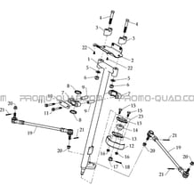 COLONNE DE DIRECTION pour Toutes les cylindrées Toutes les années A460