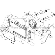 SYSTEME DE REFROIDISSEMENT pour Masai Toutes les cylindrées Toutes les années A460