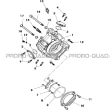 ENSEMBLE CULASSE pour Toutes les cylindrées Toutes les années A500 i ap 2012