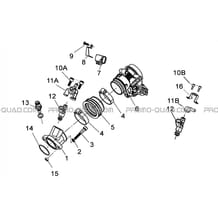 COMPOSANTS D'ADMISSION INJECTION pour Toutes les cylindrées Toutes les années A500 i ap 2012