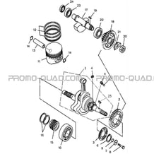 PISTON   EMBIELLAGE pour Masai Toutes les cylindrées Toutes les années A500 i ap 2012