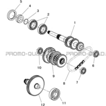 TRANSMISSION pour Masai Toutes les cylindrées Toutes les années A500 i ap 2012