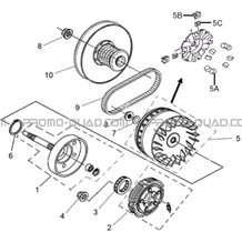 VARIATEUR   EMBRAYAGE pour Toutes les cylindrées Toutes les années A500 i ap 2012