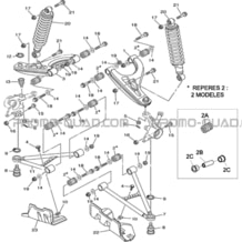 SUSPENSION AVANT pour Toutes les cylindrées Toutes les années A500 i ap 2012