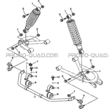 SUSPENSION ARRIERE pour Toutes les cylindrées Toutes les années A500 i ap 2012