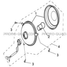 CLIGNOTANTS ARRIERE pour Toutes les cylindrées Toutes les années A500 i ap 2012