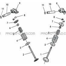 SOUPAPES pour Toutes les cylindrées Toutes les années A500IX