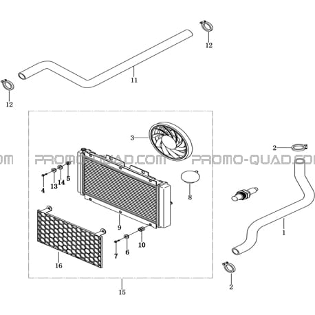 ENSEMBLE REFROIDISSEMENT    Toutes les années Toutes les cylindrées  Original parts OEMENSEMBLE REFROIDISSEMENT    Toutes les années Toutes les cylindrées  Original parts OEM