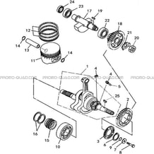 EMBIELLAGE   PISTON pour Toutes les cylindrées Toutes les années A500IX EPS