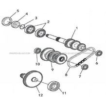 TRANSMISSION BOITE DE VITESSES pour Masai Toutes les cylindrées Toutes les années A500IX EPS