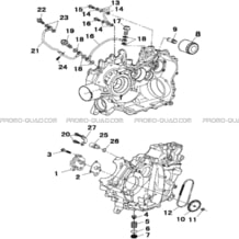 SYSTEME DE LUBRIFICATION   POMPE A HUILE pour Masai Toutes les cylindrées Toutes les années A500IX EPS