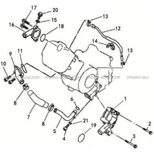 POMPE A EAU pour Masai Toutes les cylindrées Toutes les années A500IX EPS