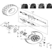 ESSIEU AVANT pour Toutes les cylindrées Toutes les années A500IX EPS