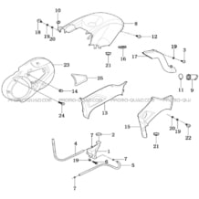 CARROSSERIE RESERVOIR pour Masai Toutes les cylindrées Toutes les années A500IX EPS