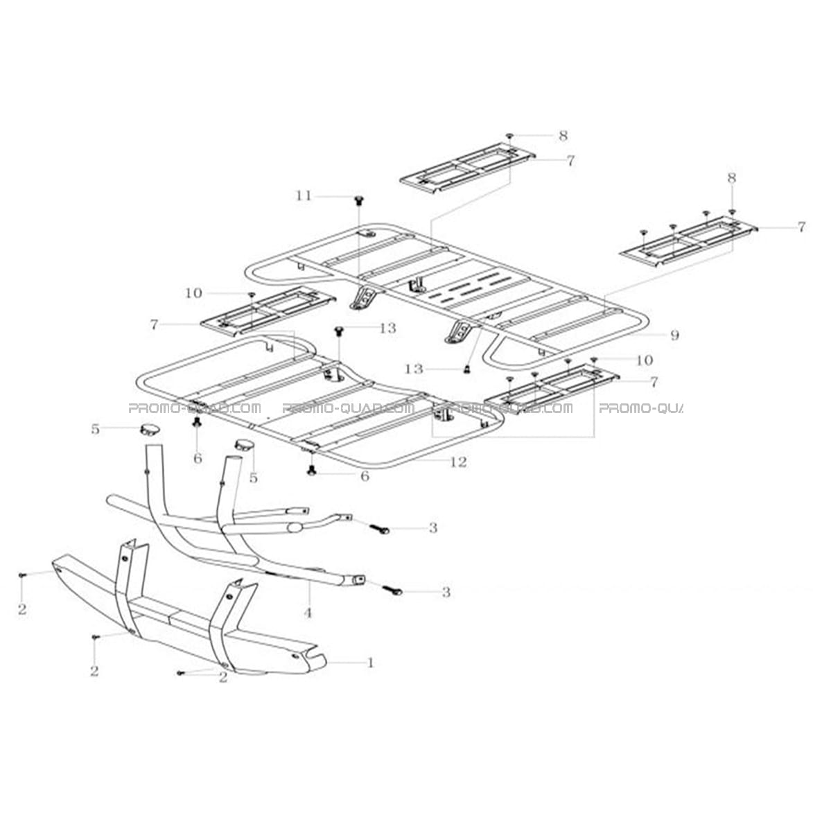 PORTE-BAGAGES   PARE-CHOCS    Toutes les années Toutes les cylindrées  Original parts OEMPORTE-BAGAGES   PARE-CHOCS    Toutes les années Toutes les cylindrées  Original parts OEM