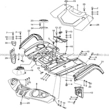 CARROSSERIE AVANT pour Toutes les cylindrées Toutes les années A500IX EPS