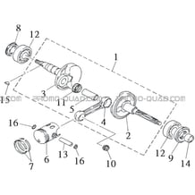 EMBIELLAGE   PISTON pour Toutes les cylindrées Toutes les années A50XL