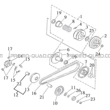 VARIATEUR pour Toutes les cylindrées Toutes les années A50XL