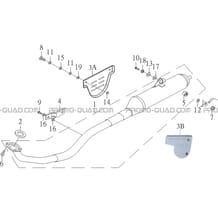 ENSEMBLE ECHAPPEMENT pour Toutes les cylindrées Toutes les années A50XL