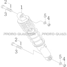 SUSPENSION ARRIERE pour Toutes les cylindrées Toutes les années A50XL