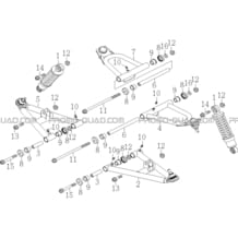 SUSPENSION AVANT pour Toutes les cylindrées Toutes les années A50XL