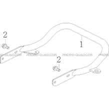 BUMPER ARRIERE pour Toutes les cylindrées Toutes les années A50XL