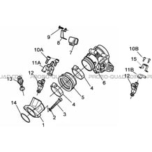 PIPE D ADMISSION pour Toutes les cylindrées Toutes les années A550I A550I EPS