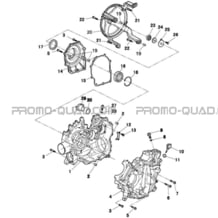 CARTERS MOTEUR pour Masai Toutes les cylindrées Toutes les années A550I A550I EPS